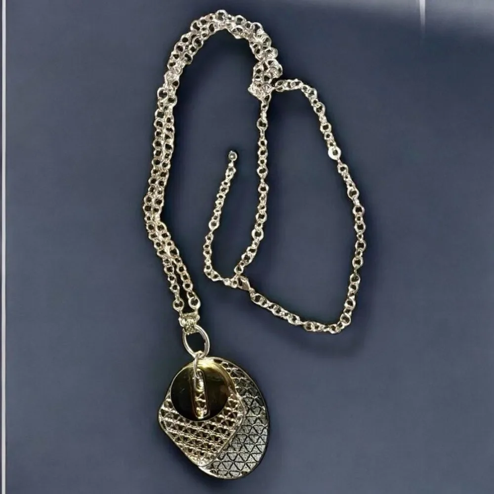 Stylish Silver-tone Multi-Charm Pendant Necklace – Gift Box Included! 🍭